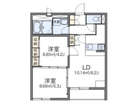 レオパレス伊豆長岡 間取り図