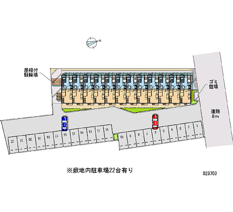 レオパレスニシキ 月極駐車場