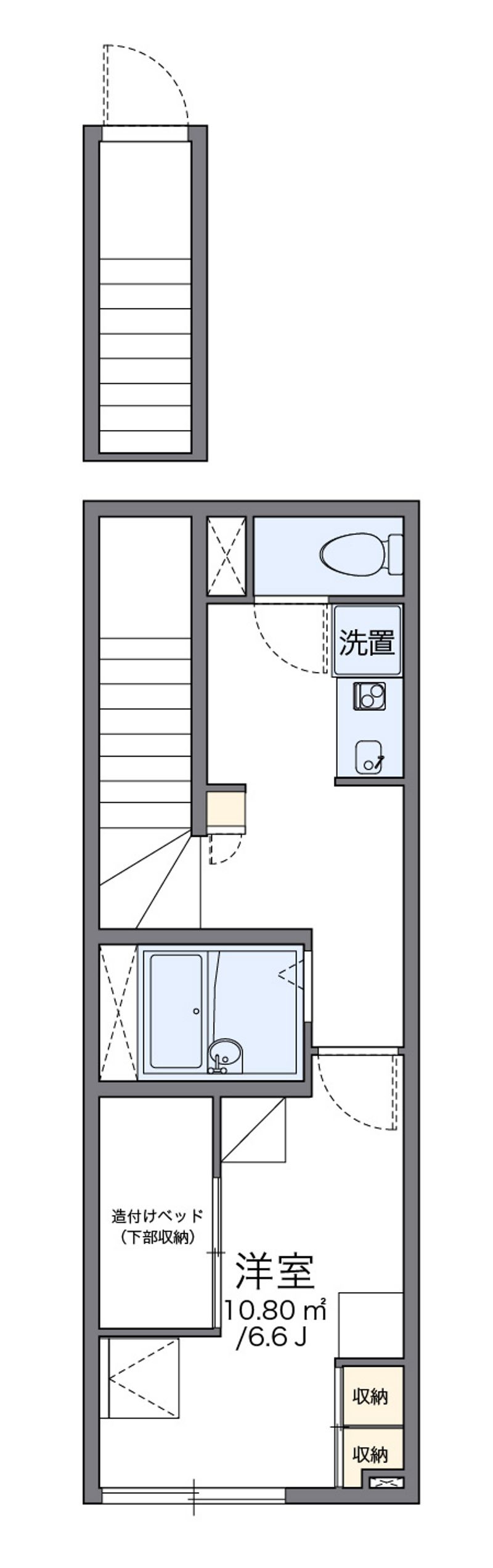 レオパレス地領 間取図