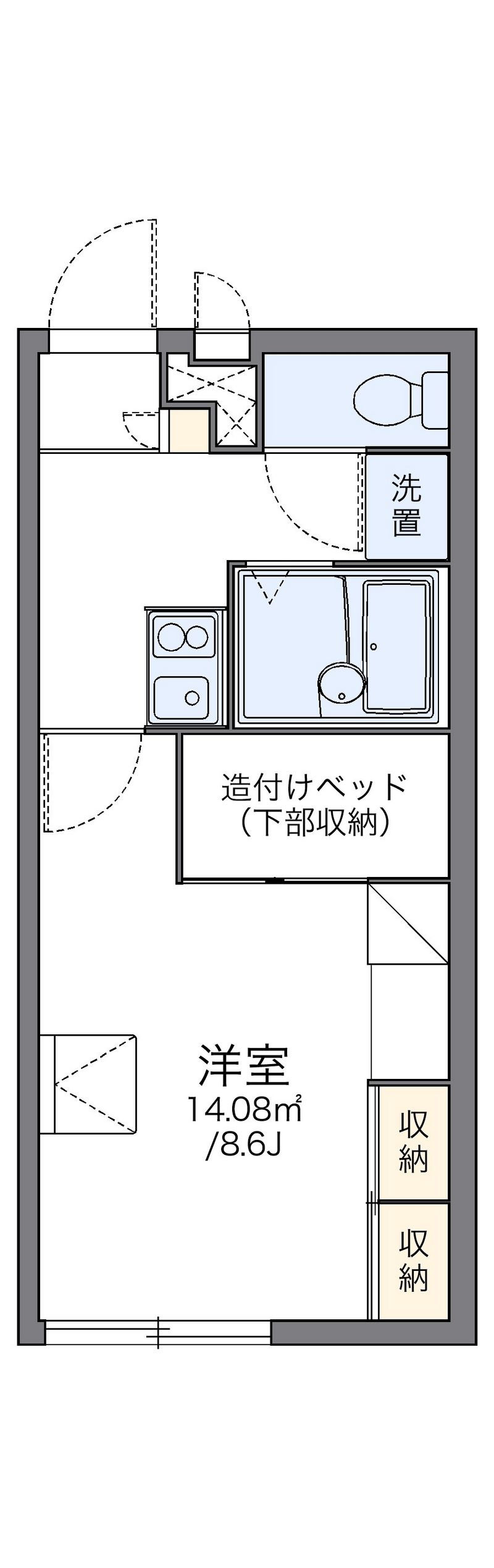 レオパレス文京 間取図