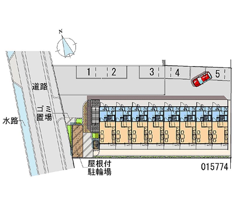 レオパレス夢３番館 月極駐車場