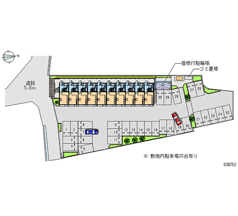 レオパレスルアラルあづみ野 月極駐車場