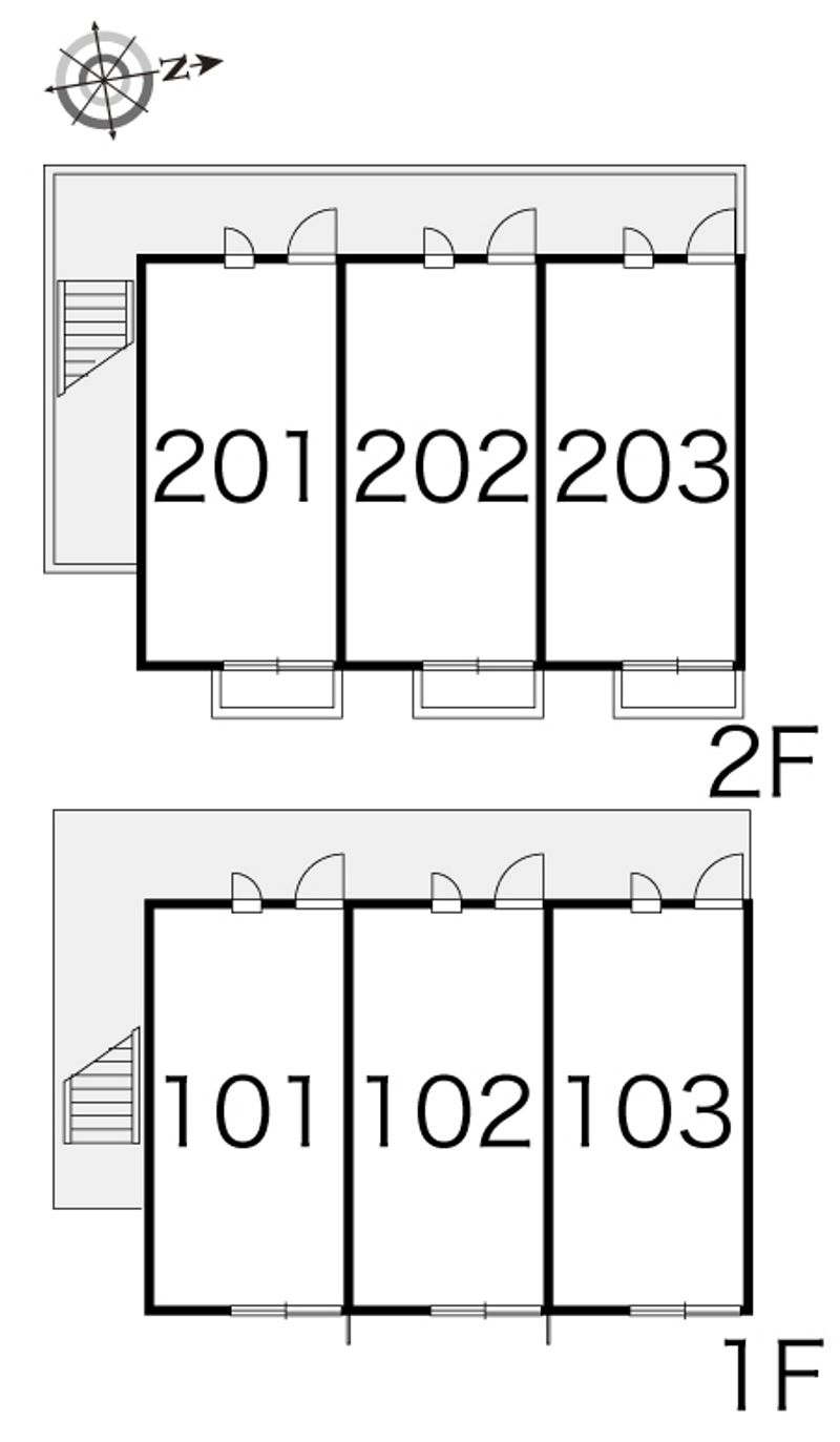 レオパレス北原 間取り配置図