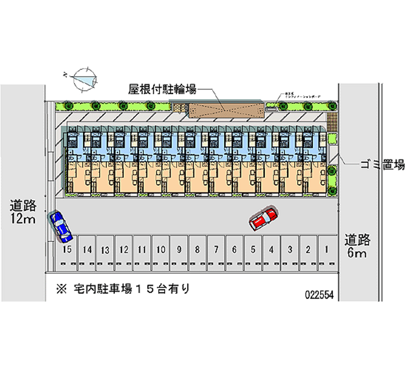 レオパレス月乃輪 月極駐車場