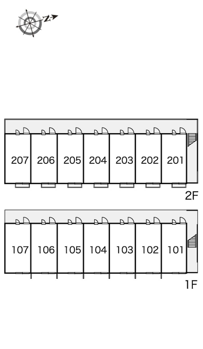 レオパレスハート 間取配置図
