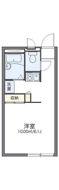 レオパレス北国分 間取り図