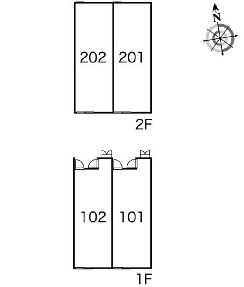 レオパレスサンクタ 間取り配置図