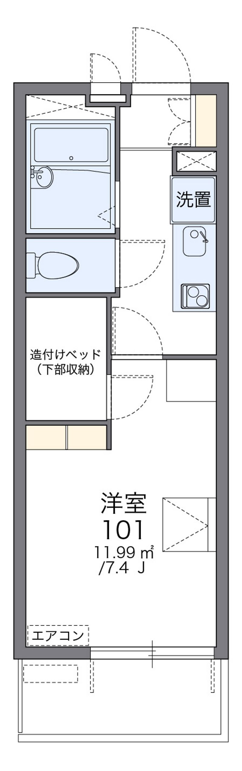 レオパレスＶｉｌｌａ偕楽 間取図