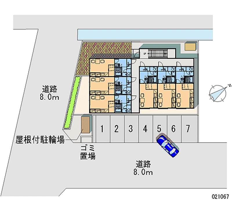 レオパレスフィオーレ 月極駐車場