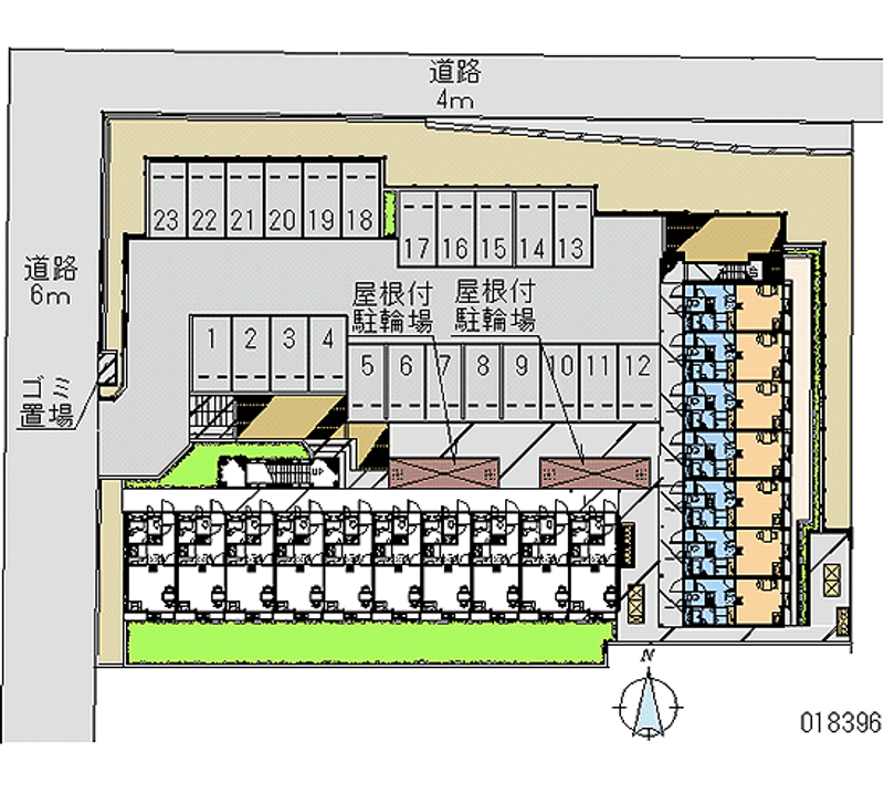 18396 bãi đậu xe hàng tháng