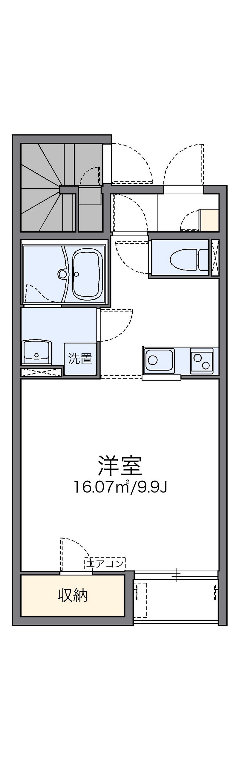 レオネクストＫ旭ヶ浦Ⅰ 間取図