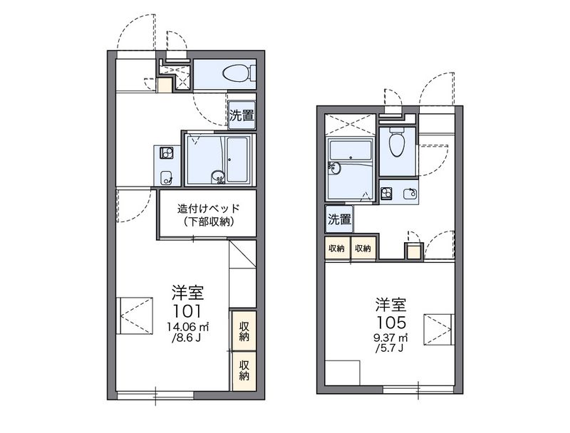 レオパレスＫ　ｓⅢ 間取図