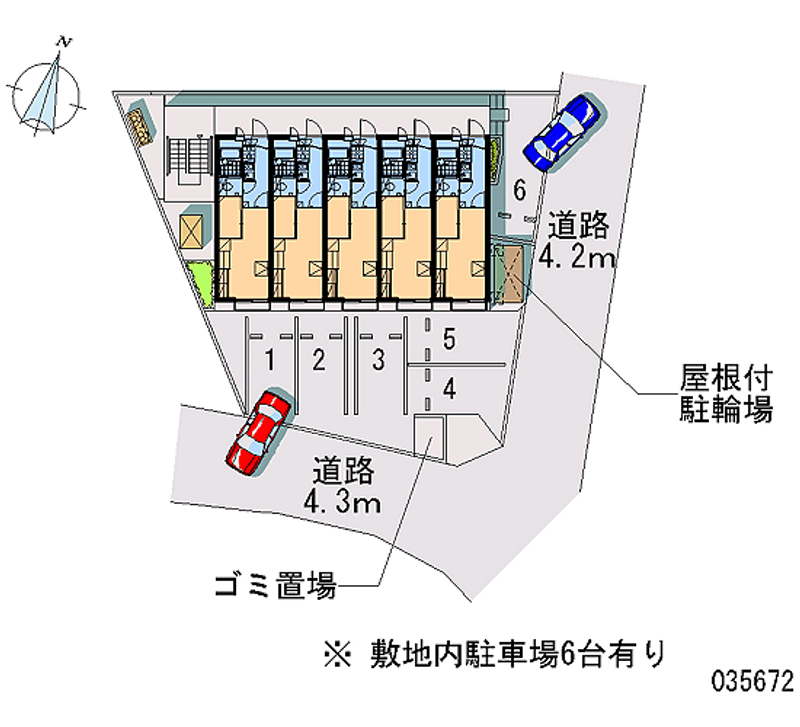 レオパレスハピ 区画図