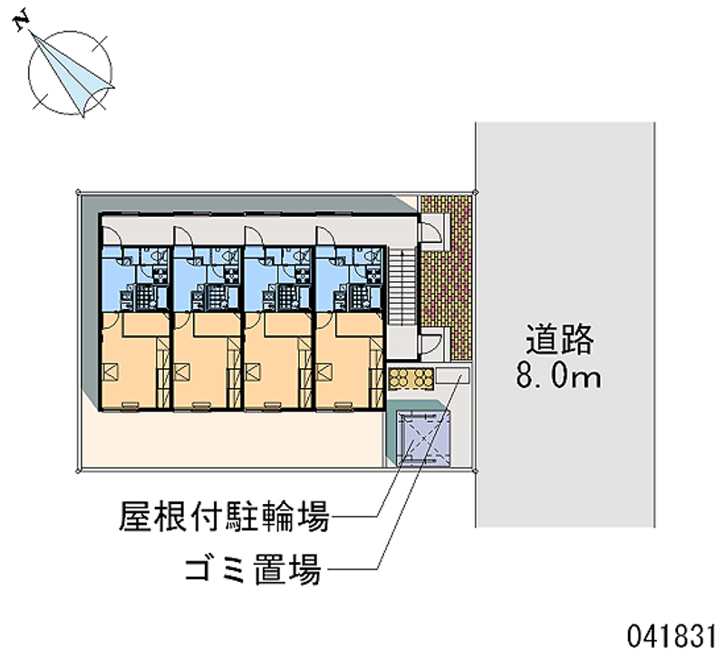 レオパレスアクシス北郷 区画図