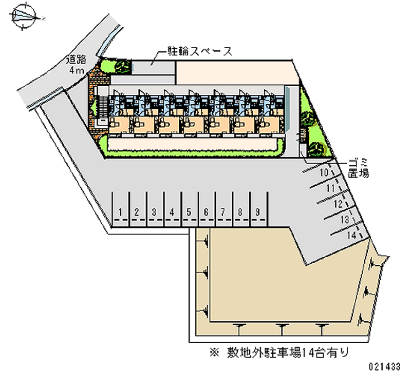 レオパレスＴａｋｕｙａⅢ 月極駐車場