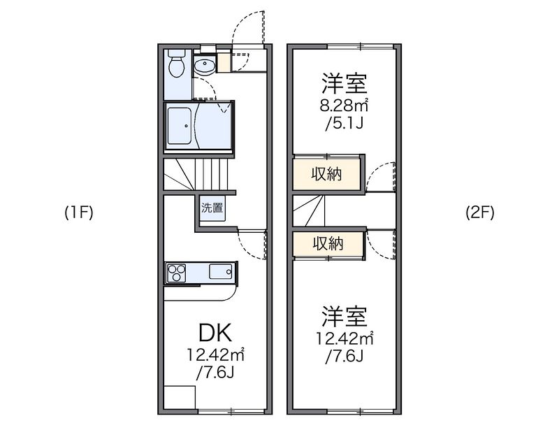 レオパレス長岡 間取図