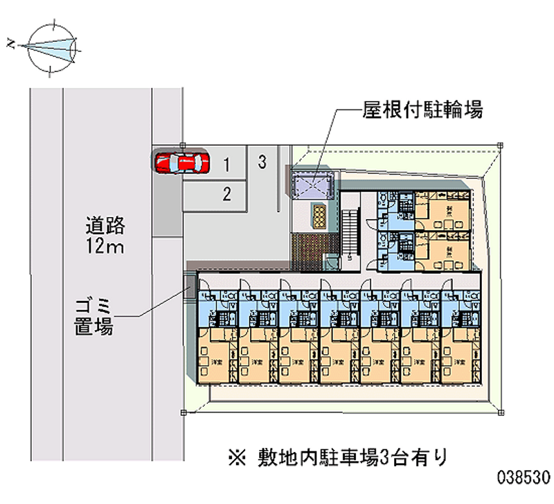 レオパレスボニータドイス 区画図