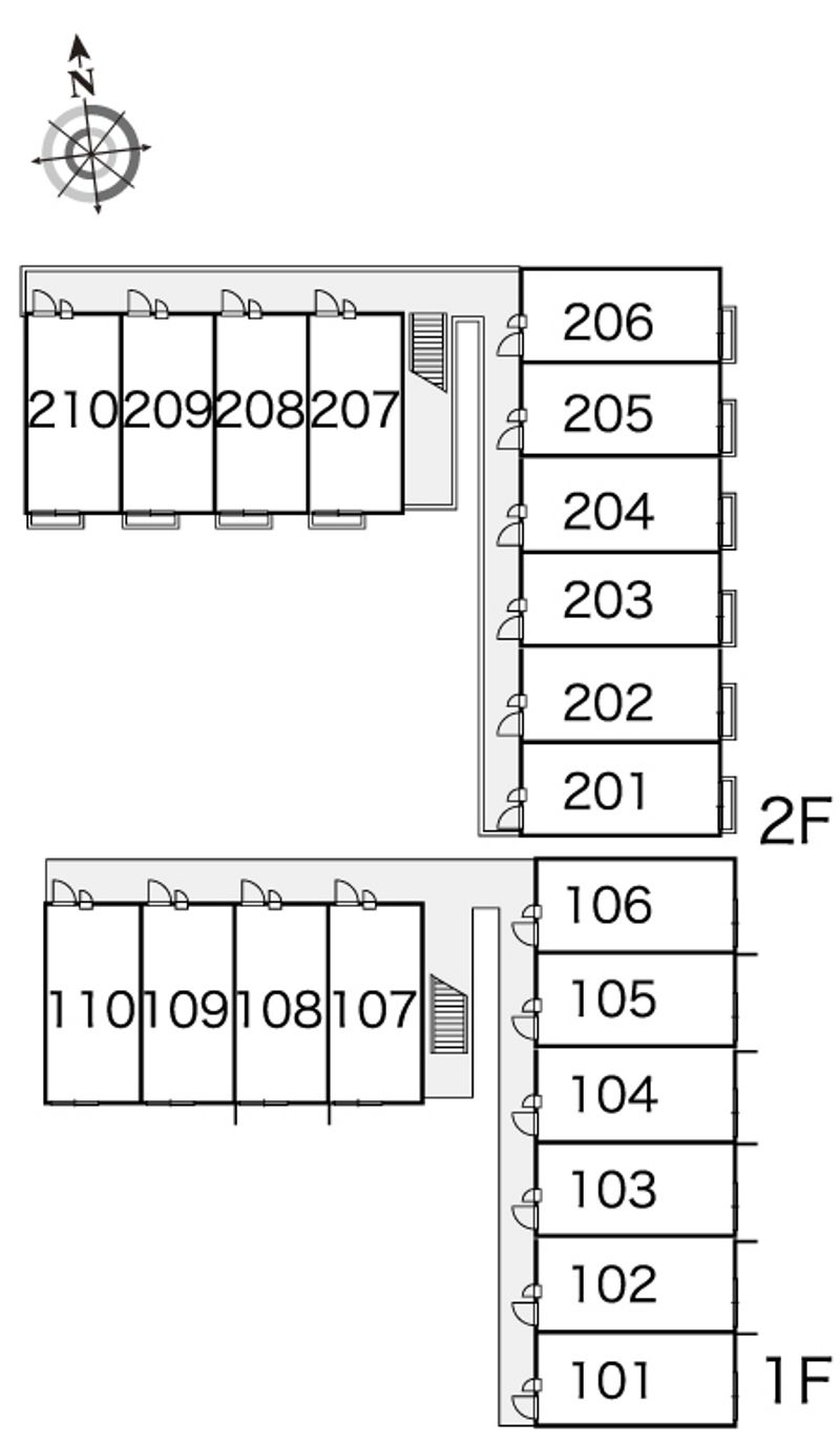 レオパレス雅 間取配置図