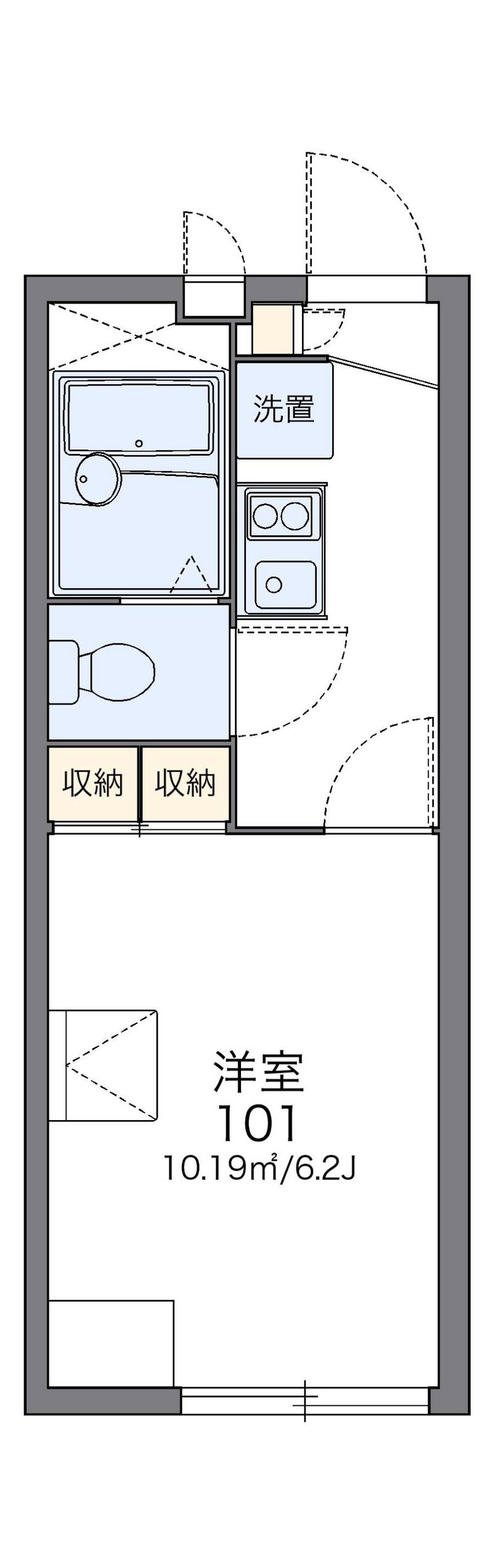 レオパレスさくら 間取図