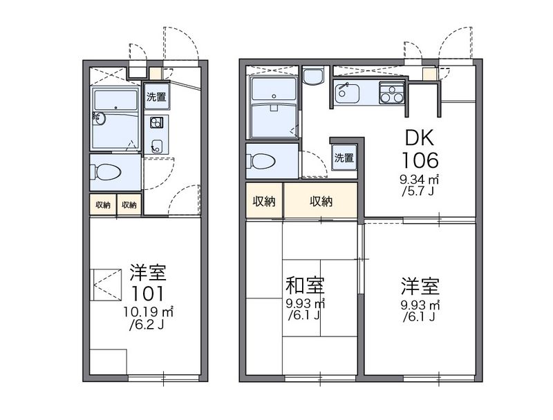 レオパレスメゾン桜台 間取図