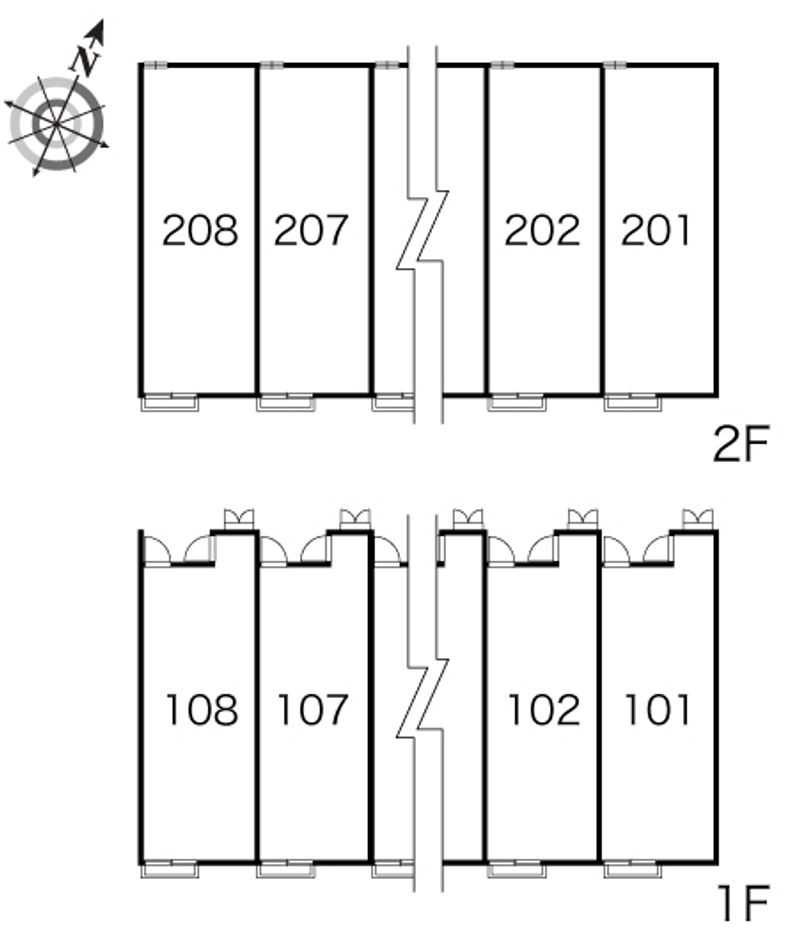 レオパレスユノ 間取配置図