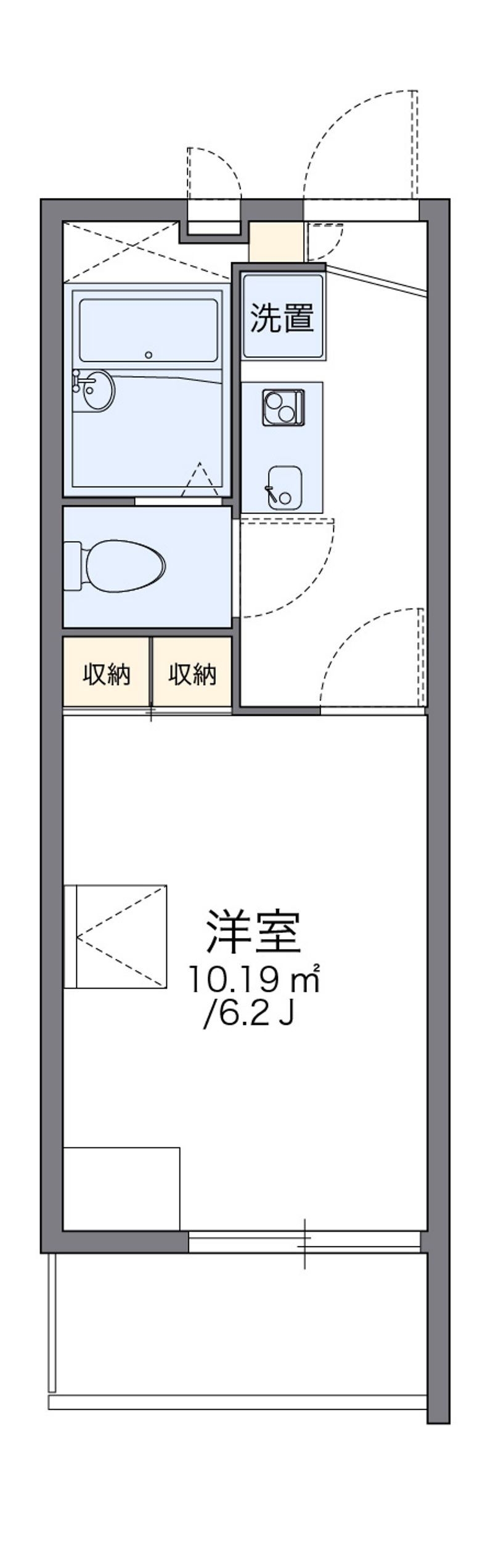 レオパレスセントラルアベニュー 間取図