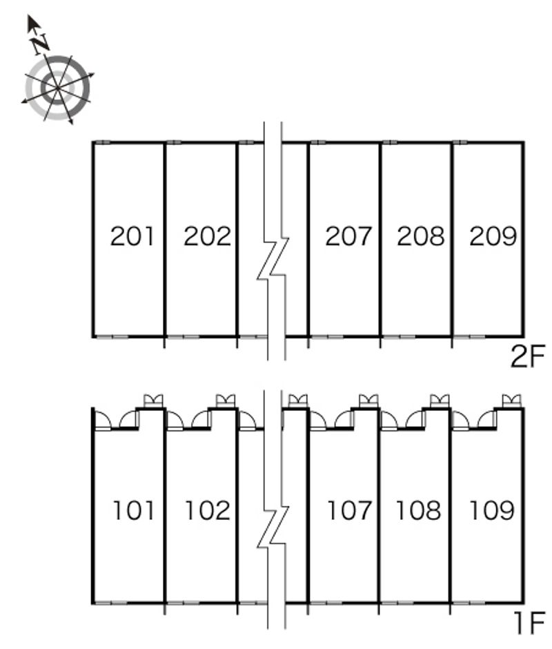 レオパレスアウル 間取配置図