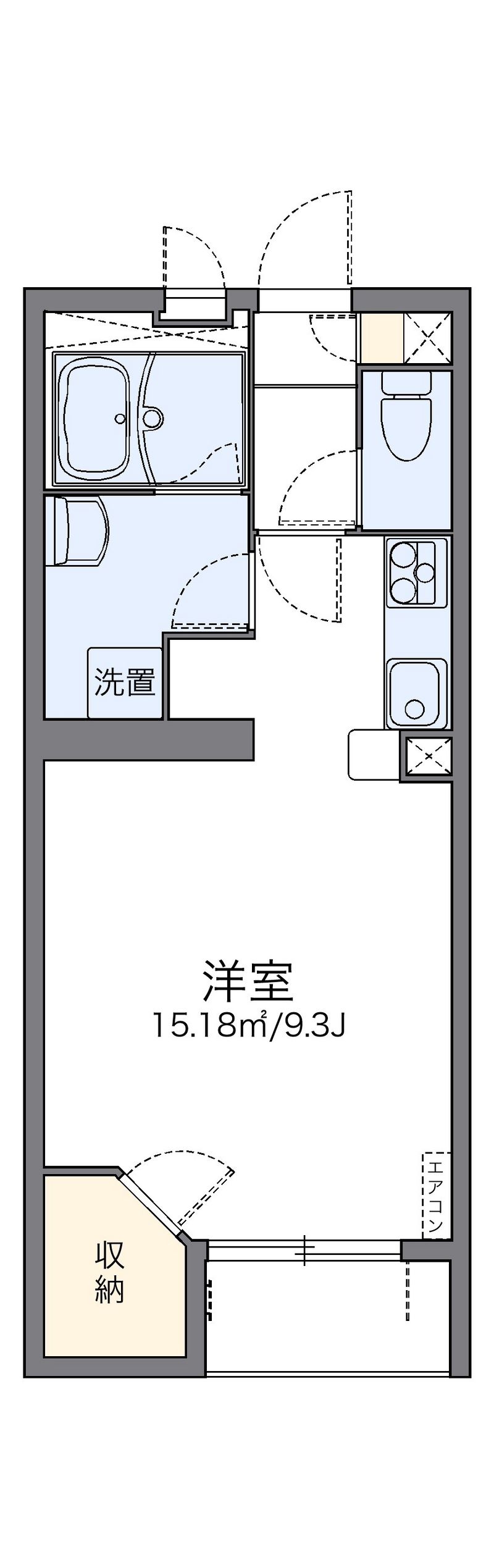 レオネクストヴィラほんまち 間取図