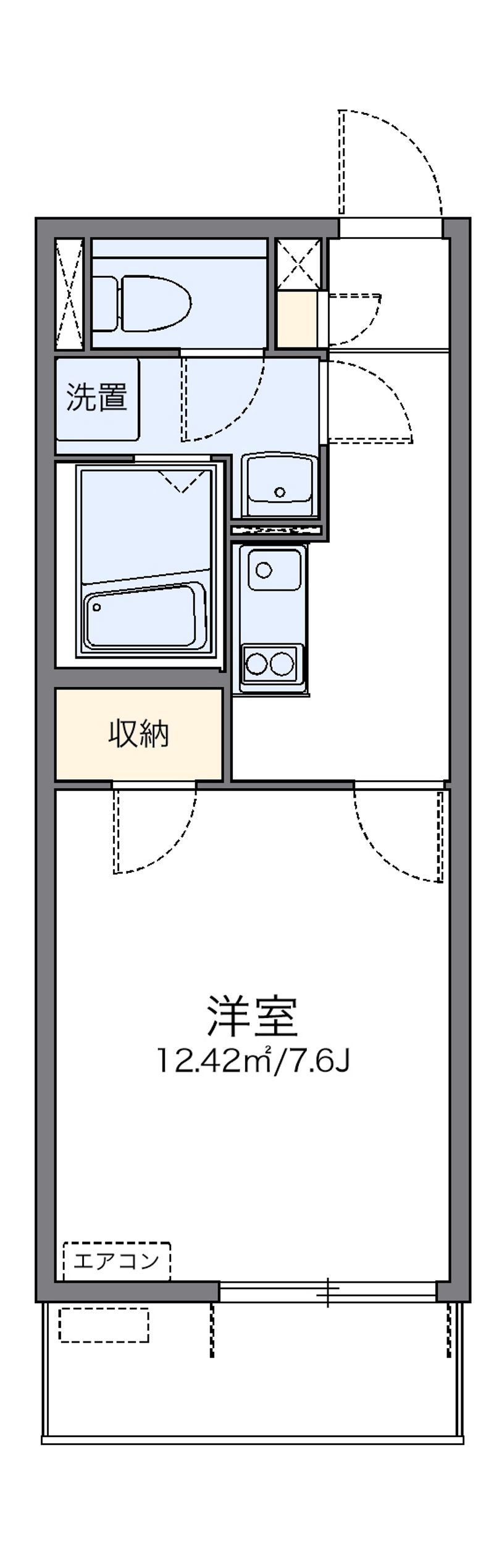レオネクストトリスターＮ　Ｗ 間取図