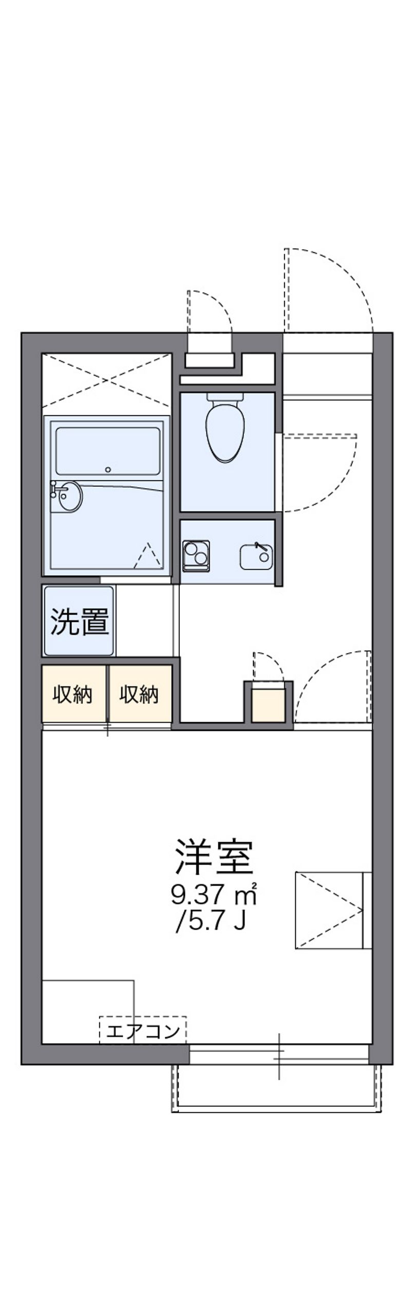 レオパレスエクレール 間取図