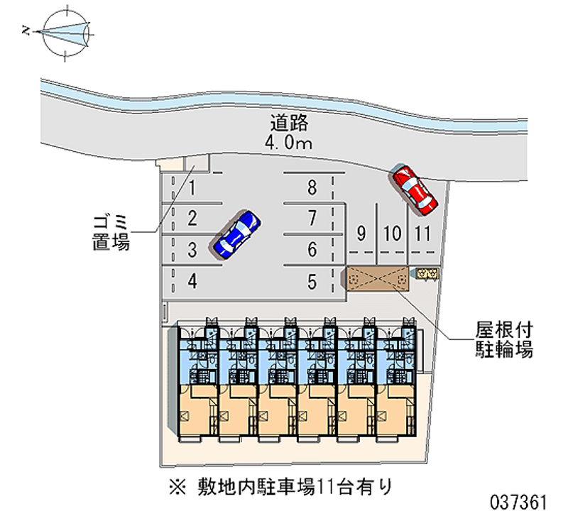 レオパレスさぬきⅡ 月極駐車場