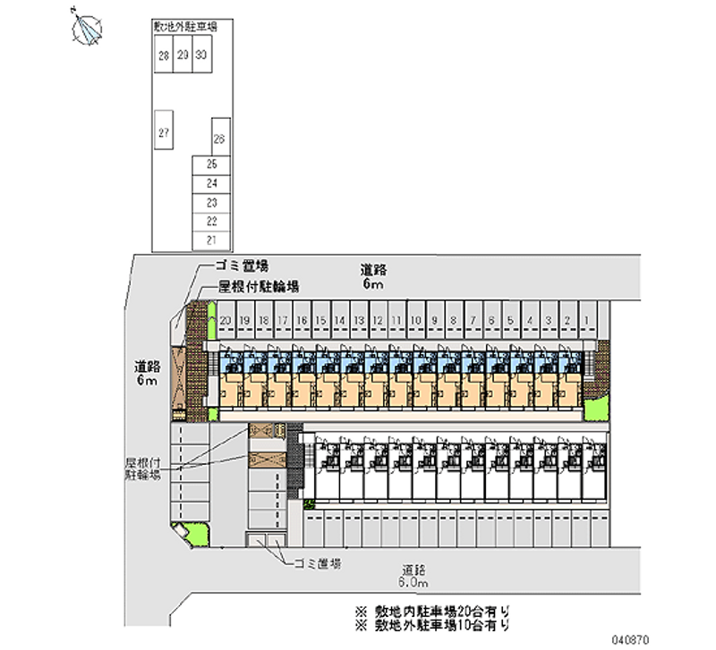 40870 Monthly parking lot