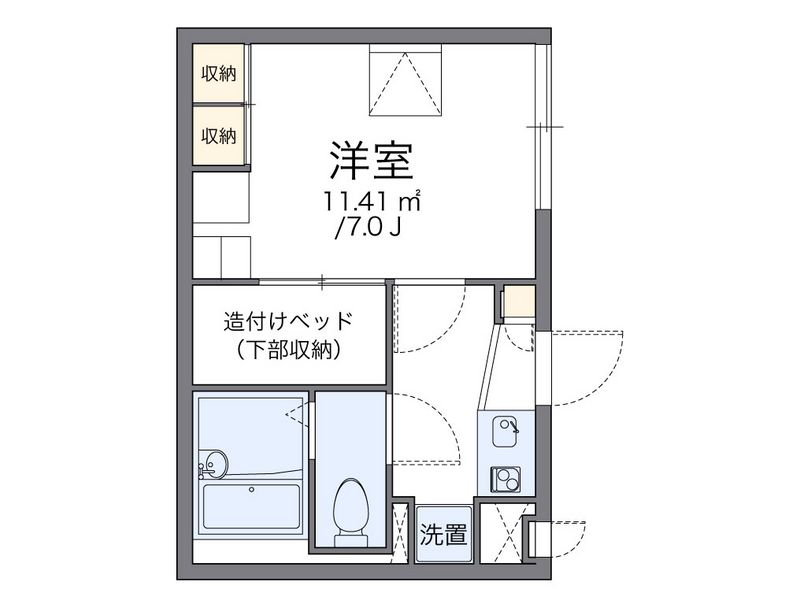 レオパレスドミールブラシェ 間取図