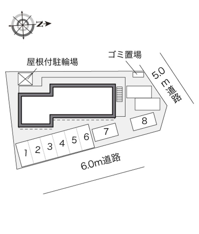 レオパレスヴィラ　シャルマン 配置図