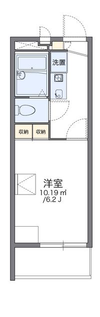 レオパレスメルベーユ緑橋 間取り図