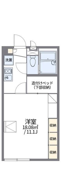 レオパレスグランアルブル 間取り図