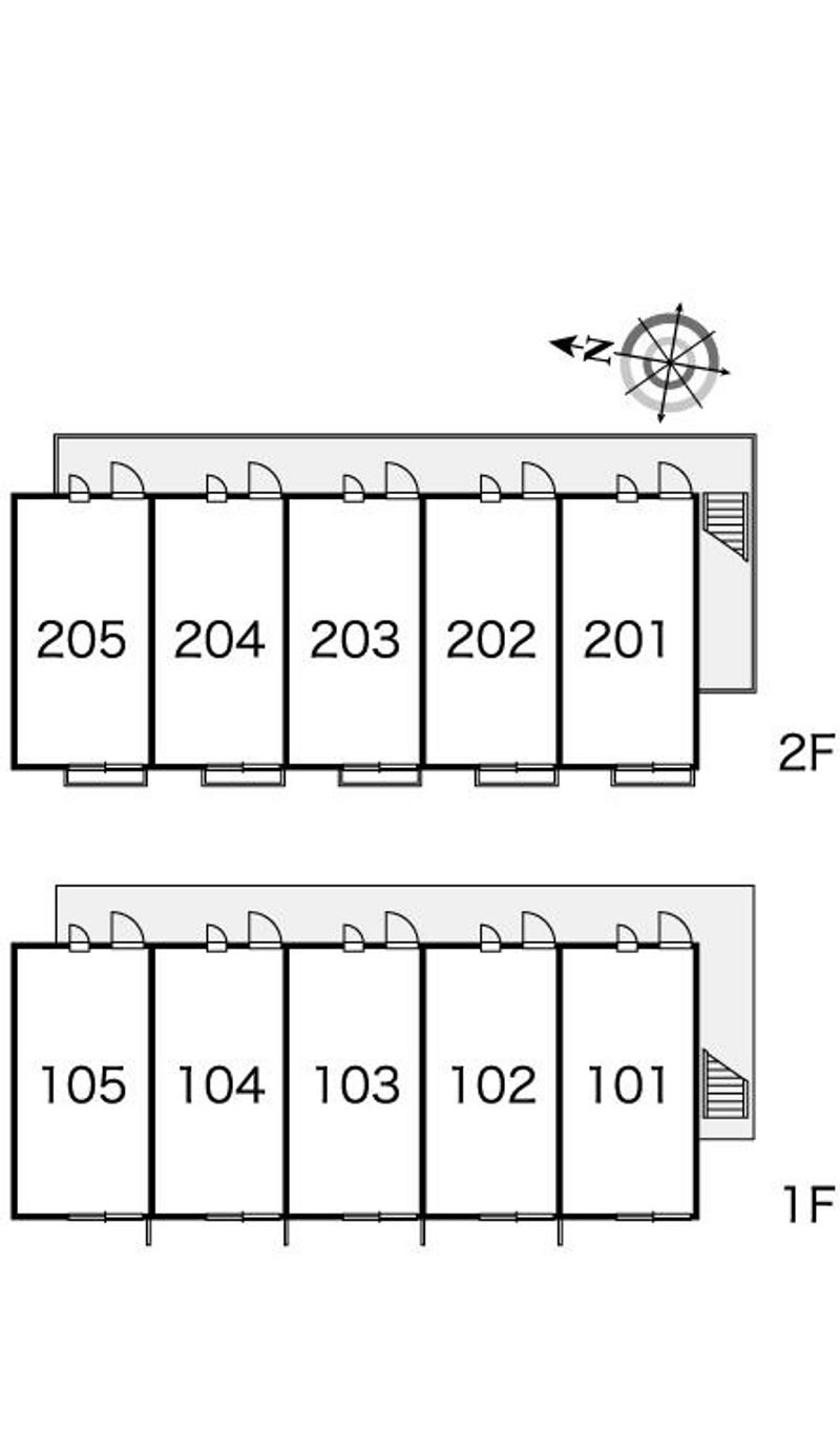 レオパレス椎の実５ 間取配置図