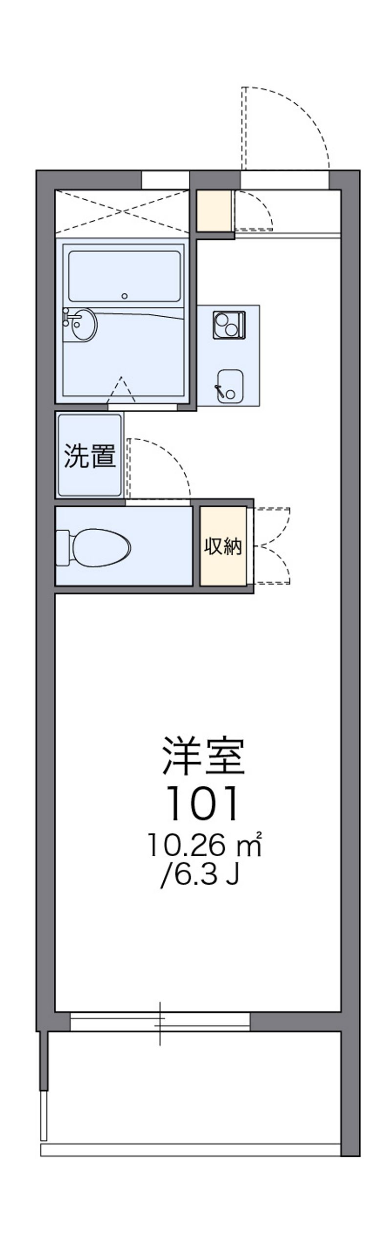 レオパレス新金岡 間取図