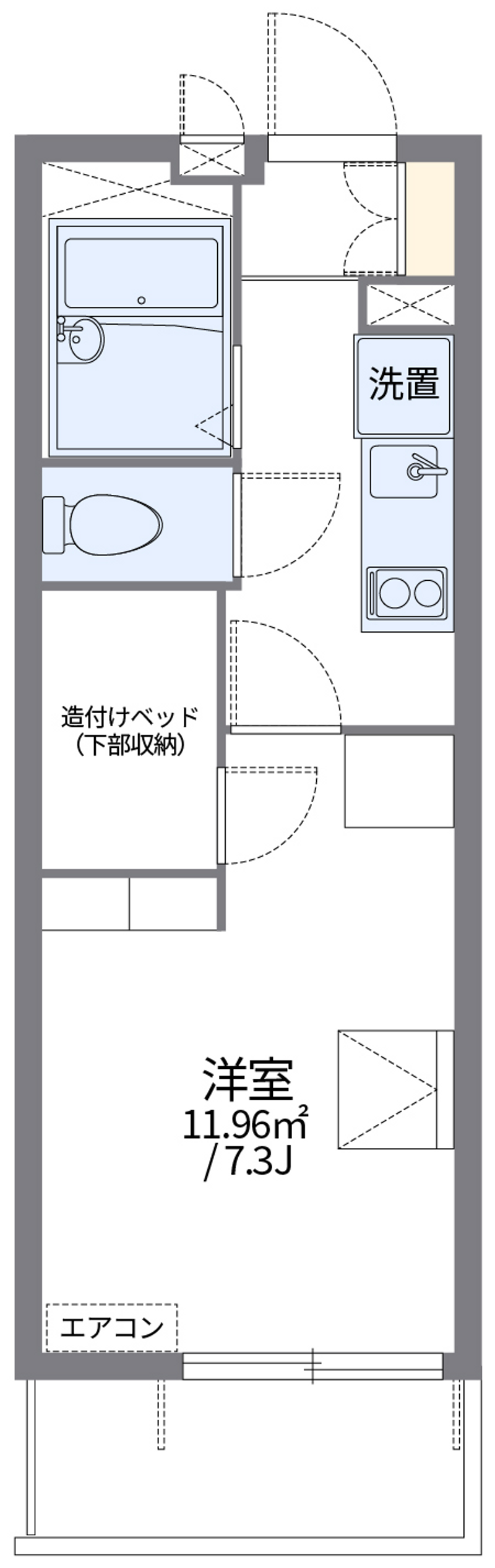 レオパレス武蔵野第２ 間取り