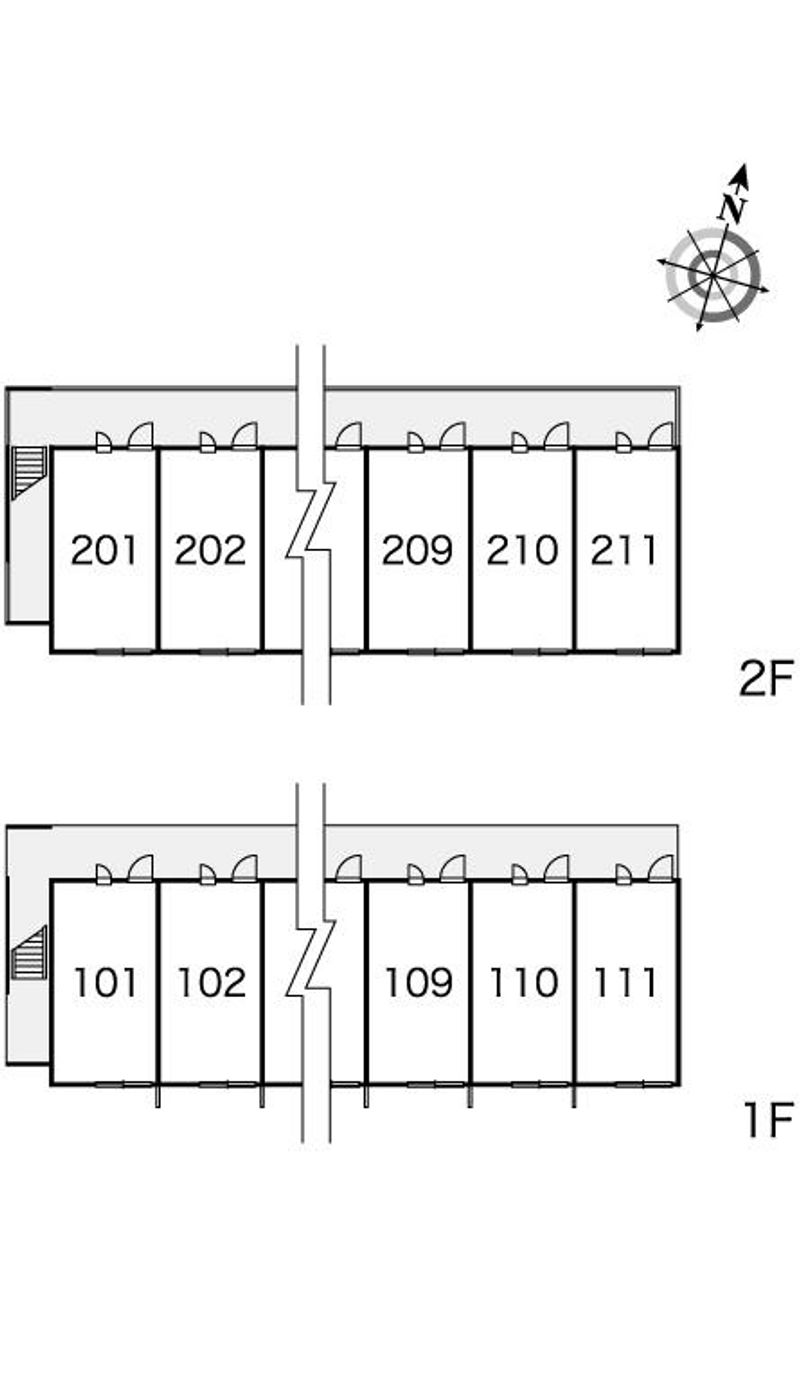レオパレスＢｅｌｌｔｒｅｅ 間取配置図
