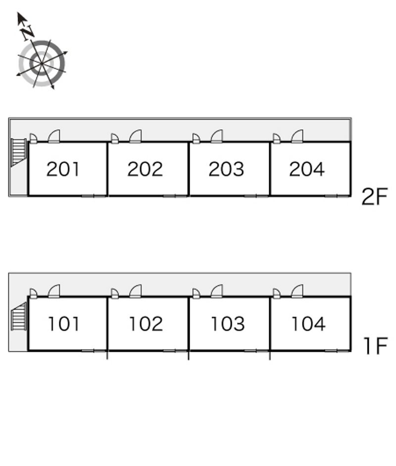 レオパレスＦｌｏｗｅｒ 間取配置図