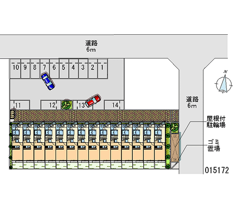 レオパレスシャルマン 月極駐車場