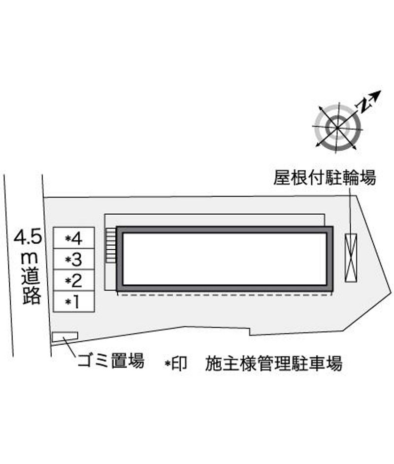 レオパレスクイーンハイム 配置図