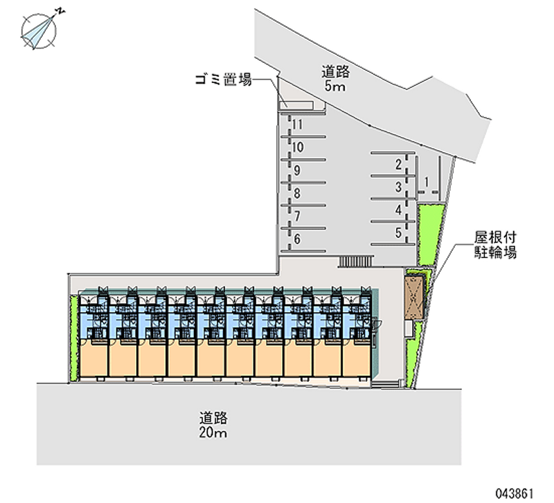 43861 월정액 주차장