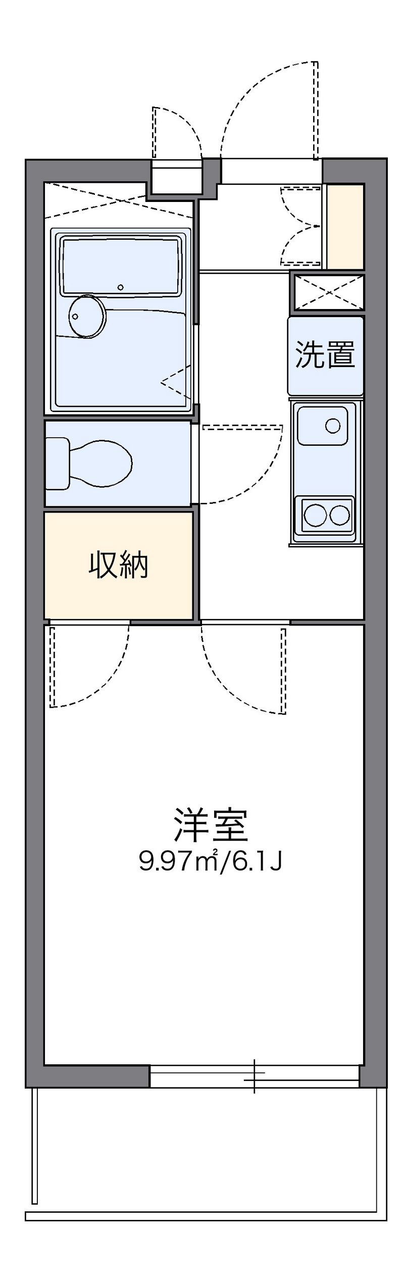 レオパレスサニーコート 間取図