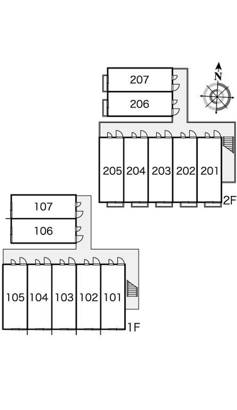 レオパレスＨ＆Ｆ 間取配置図