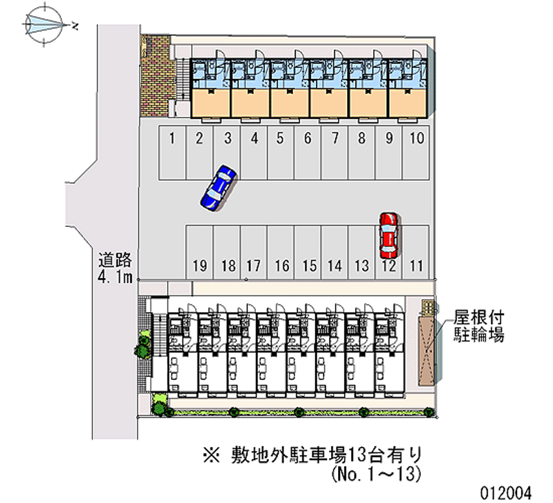 レオパレスセゾン 月極駐車場