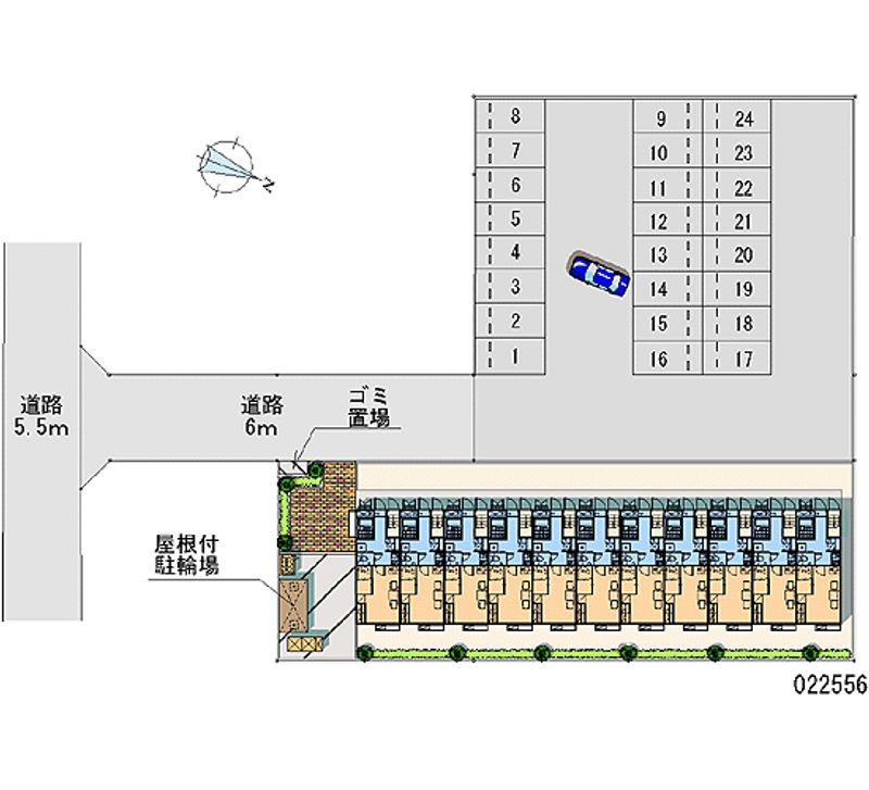 22556 bãi đậu xe hàng tháng