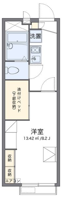 レオパレス大谷静岡大学前Ⅱ 間取り図