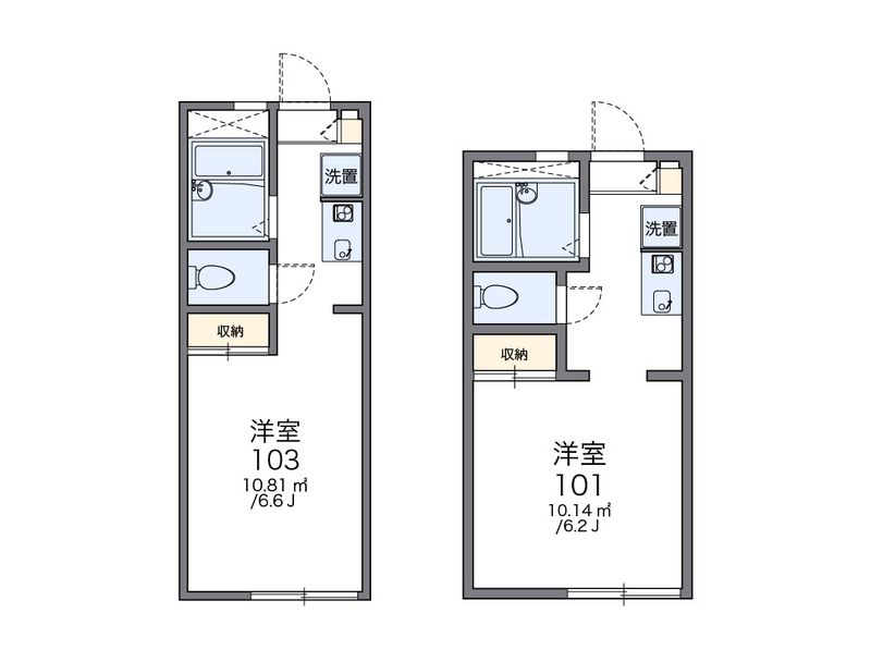 レオパレス鳴尾浜 間取図